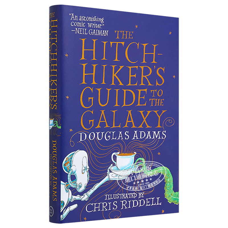 银河系漫游指南 Chris Riddell插图版  英文原版 The Hitchhiker s Guide to the Galaxy Illustrated Douglas Adams【中商原