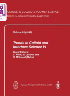 海外直订Trends in Colloid and Interface Science VI 胶体与界面科学的发展趋势