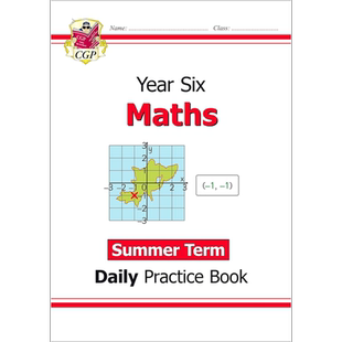 英国原版CGP教辅 新版KS2数学日常练习书 六年级夏季学期 New KS2 Maths Daily Practice Book Year 6 Summer Term【中商原版