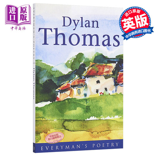 现货 狄兰·托马斯诗选 英文原版 Dylan Thomas: Everyman Poetry【中商原版】