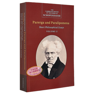 附录与补遗 叔本华 第2卷 英文原版 Parerga and Paralipomena Schopenhauer 豆瓣高分【中商原版】