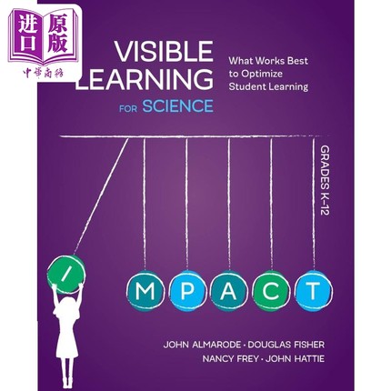 现货 科学可视化学习 优化学生学习的 方法 幼儿园-12年级 Visible Learning for Science英文原版 教育学与教育理论【中商原版】