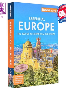 福多尔旅游指南 欧洲精华 26个非凡国家 全彩 英文原版 Fodors Essential Europe Fodors Travel Guides【中商原版】