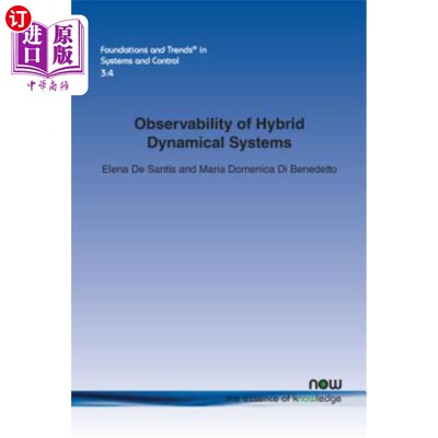 海外直订Observability of Hybrid Dynamical Systems 混合动力系统的可观测性