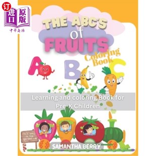 海外直订The the Child for Fun and 5岁学龄前 基本知识 Fruits with Learn Pre 水果 ABCs