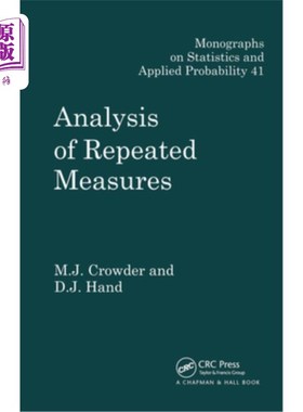 海外直订Analysis of Repeated Measures 重复措施分析