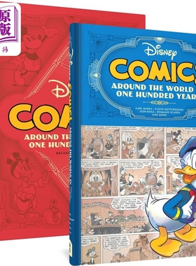 预售 迪士尼 一百年环游世界 豪华版 Disney Comics Around World in One Hundred Years 英文原版 Carl Barks【中商原版】