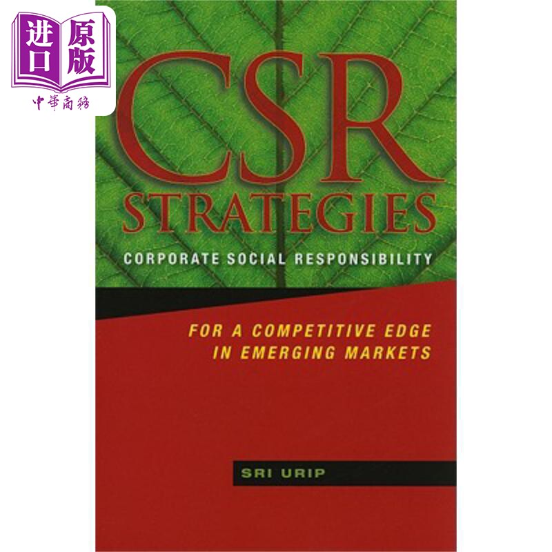 新兴市场竞争优势导向的公司社会责任 Csr Strategies SRI HARTINA URIP SIMEON 英文原版 中商原版