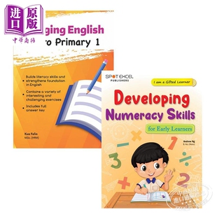 新加坡教辅 幼小衔接数英套装2册 Bridging English Numeracy Skills 幼儿早教 英语启蒙学习 计数算术 解题 cpd【中商原版】