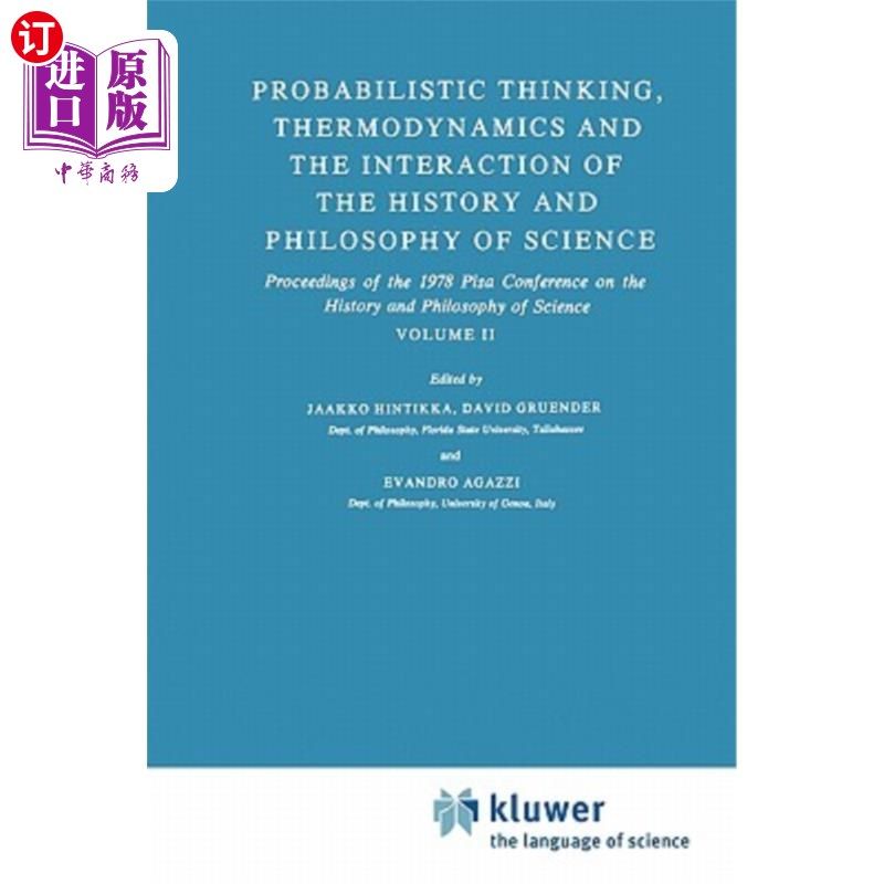 海外直订Probabilistic Thinking, Thermodynamics and the Interaction of the History and Ph 概率思维，热力学和科学的历
