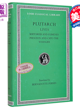 预售 Plutarch Lives Volume VIII 英文原版 普鲁塔克 希腊罗马名人传 传记集 卷八 希英双语对照【中商原版】