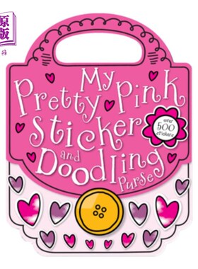 海外直订My Pretty Pink Sticker and Doodling Purse 我漂亮的粉红色贴纸和涂鸦钱包