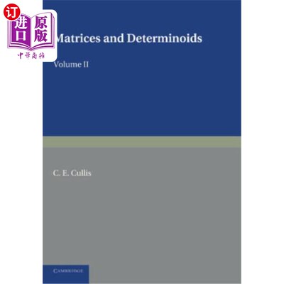 海外直订Matrices and Determinoids: Volume 2 矩阵与确定性体：第2卷