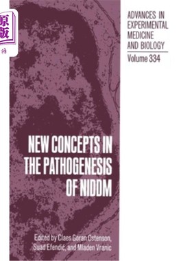 海外直订医药图书New Concepts in the Pathogenesis of Niddm Niddm发病机制的新概念