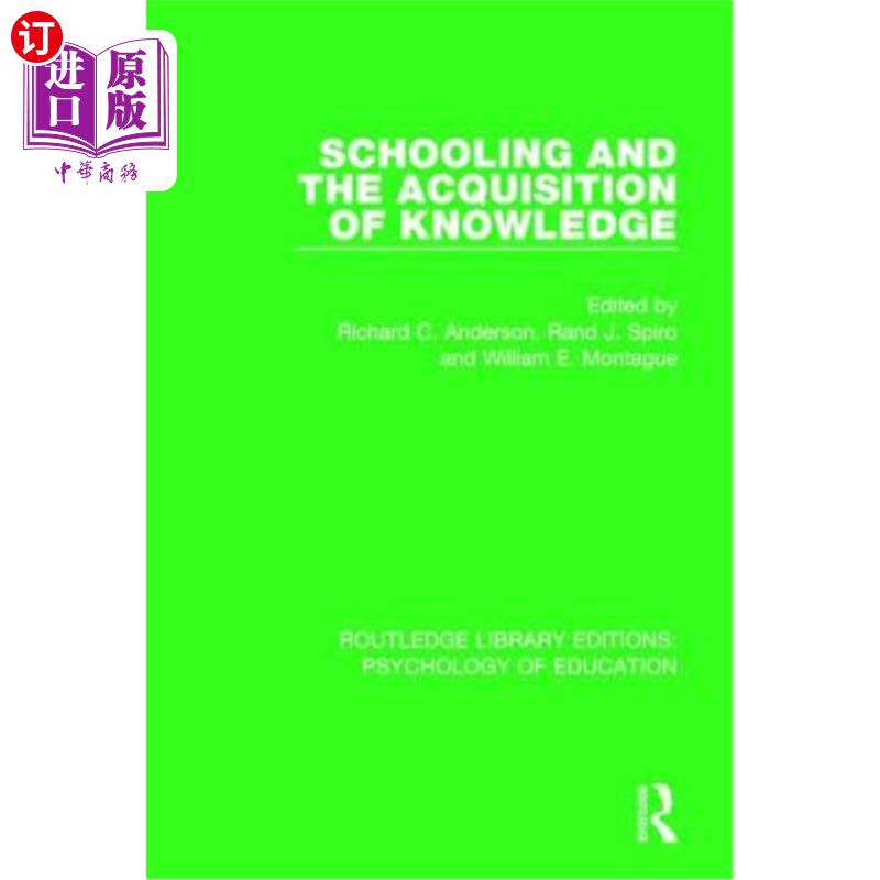 海外直订Schooling and the Acquisition of Knowledge 学校教育与知识的获取