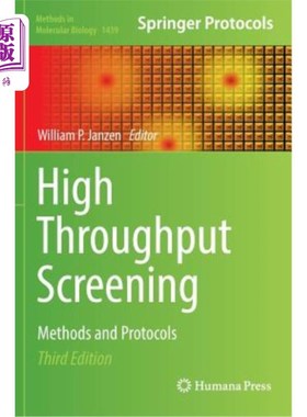 海外直订High Throughput Screening: Methods and Protocols 高通量筛选:方法和协议