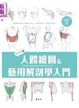 SAPPI的人体绘图＆艺用解剖学入门 港台艺术原版 SAPPI 枫书坊出版【中商原版】