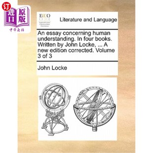 human books. concerning 海外直订An understanding. four 一篇关于人类理解力 essay Written John Locke 文章在