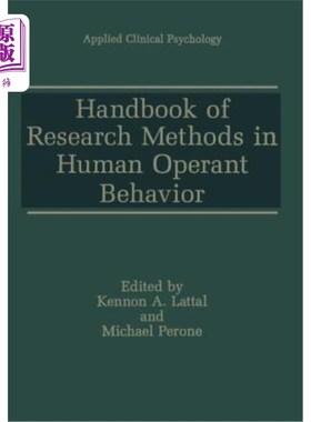 海外直订Handbook of Research Methods in Human Operant Behavior 人类操作行为研究方法手册