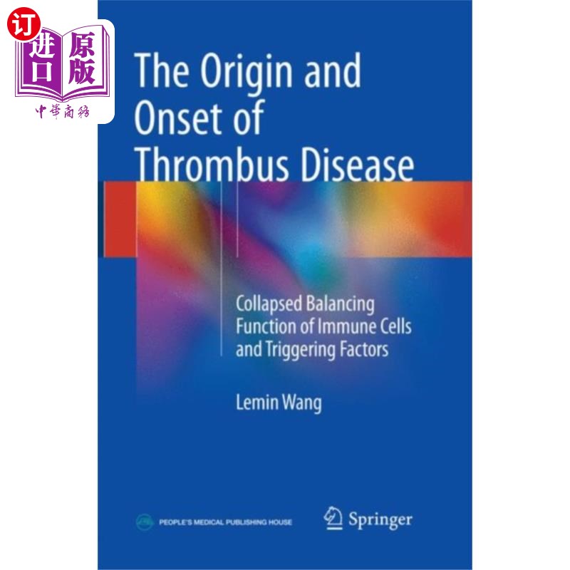 海外直订医药图书Origin and Onset of Thrombus Disease 血栓病的起源和发病