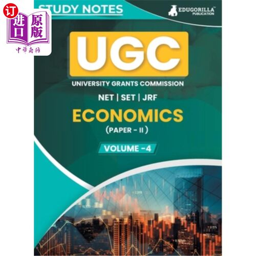 海外直订UGC NET Paper II Economics (Vol 4) Topic-wise Notes (English Edition) A Complete 教资会净论文II经济学（卷4