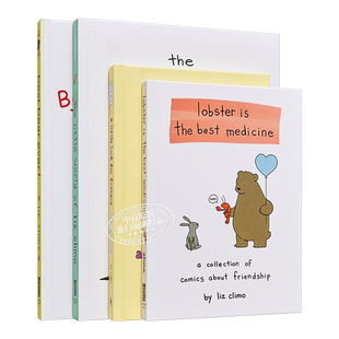 The World of Liz Climo 英文原版 莉兹克里莫 蠢萌治愈漫画集 4册套装 你今天真好看 我可以咬一口 你是我爸爸【中商原版】