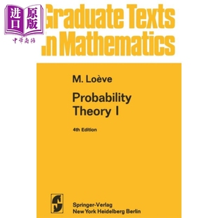 Probability Theory 中商原版 概率论1 Loeve 英文原版 现货