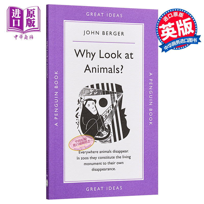 现货 约翰·伯杰：为什么看动物？ 英文原版 Penguin Great Ideas : Why Look at Animals? John Berger【中商原版】 - 实物图