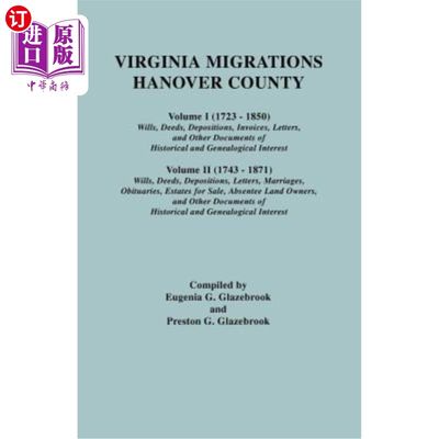 海外直订Virginia Migrations - Hanover County 弗吉尼亚移民-汉诺威县