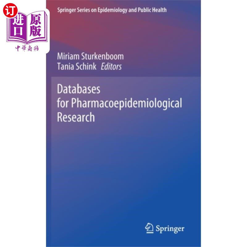 海外直订医药图书Databases for Pharmacoepidemiological Research 药物流行病学研究数据库