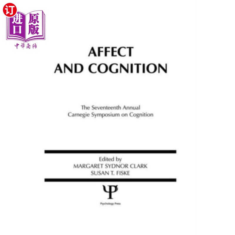 海外直订Affect and Cognition 情感与认知