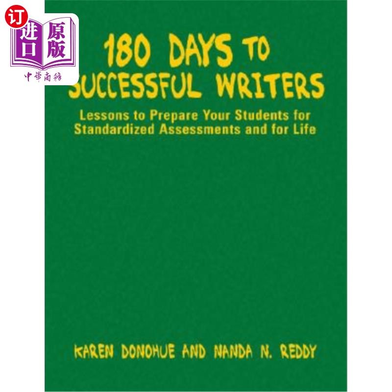 海外直订180 Days to Successful Writers: Lessons to Prepare Your Students for Standardize 成功作家180天：让学生为标准