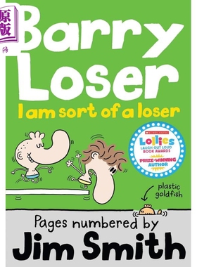 预售 倒霉蛋巴里 我是失败者吗 The Barry Loser I am sort of a Loser 英文原版 儿童插画故事 幽默笑话 进口儿童读物【中商原版?