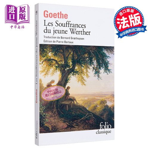 歌德 少年维特的烦恼 Les Souffrances du jeune Werther 法文原版 Johann Goethe 书信体小说【中商原版】