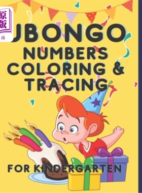 海外直订Ubongo Numbers Coloring and Tracing: For Kindergarten Ubongo数字着色和描摹:幼儿园用
