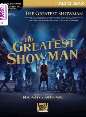 海外直订The Greatest Showman: Instrumental Play-Along Series for Alto Sax [With Access C 最伟大的表演者:器乐演奏系