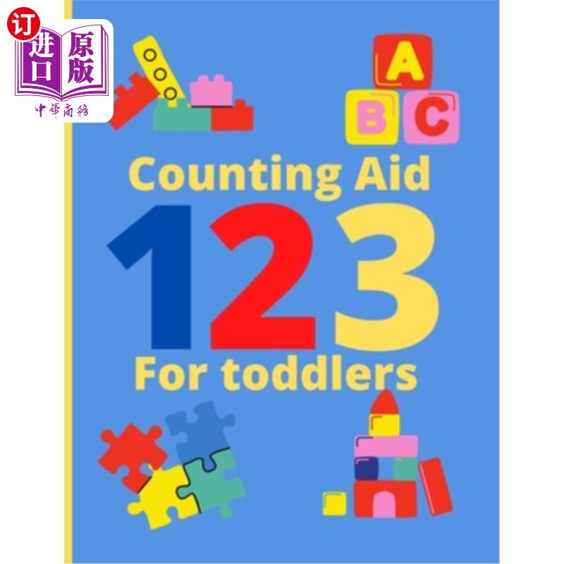 海外直订Counting Aid for Toddlers: Tracing and Activity books for kids ages 2-4 years 幼儿计数辅助:2-4岁儿童的追踪