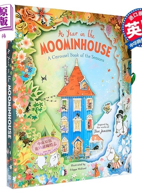 立体旋转书 姆明的四季 A Year in the Moominhouse 英文原版 绘本图画故事书 亲子童书 活动与玩具书 2岁以上【中商原版】