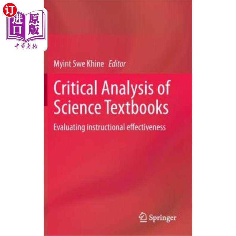 海外直订Critical Analysis of Science Textbooks: Evaluating Instructional Effectiveness 科学教材的批判性分析：教学效