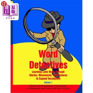 Movements Detectives through 海外直订Word and 单词侦探：通过故事 Latin Learning 动作和 Roots Pictures Stories