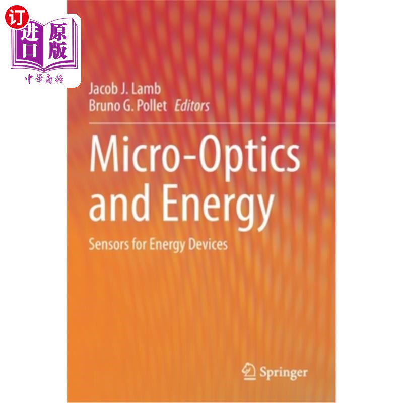 海外直订Micro-Optics and Energy: Sensors for Energy Devices 微光学与能源:能源设备传感器