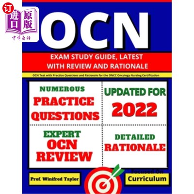 海外直订医药图书OCN Exam Study Guide, latest with Review and Rationale: OCN Test with Practice Q OCN考试学习指南，