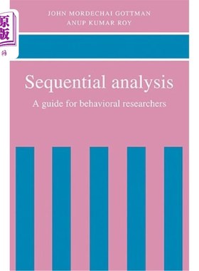 海外直订Sequential Analysis: A Guide for Behavioral Researchers 序贯分析：行为研究者指南