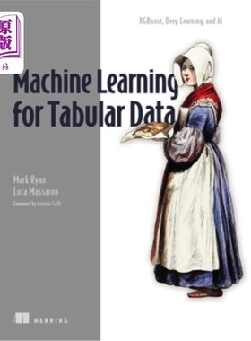 海外直订Machine Learning for Tabular Data: Xgboost, Deep Learning, and AI 表格数据的机器学习：Xgboost，深度学习和人