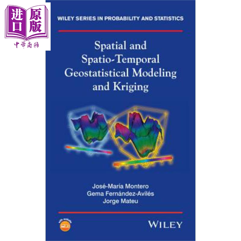 现货 空间与时空地质统计建模及克里格 Spatial And Spatio 英文原版 José-María Montero 中商原版