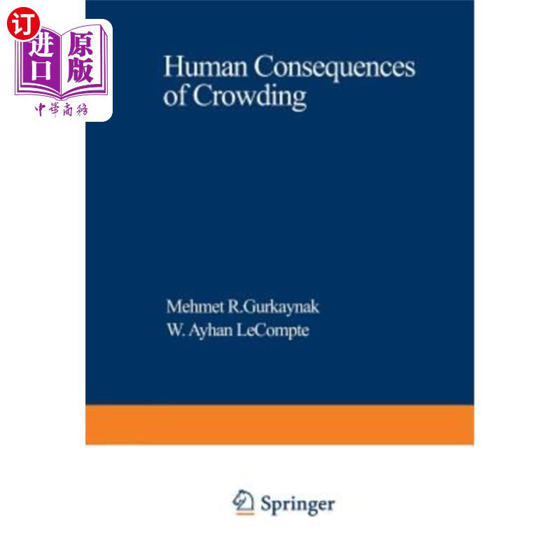 海外直订Human Consequences of Crowding 拥挤的人类后果