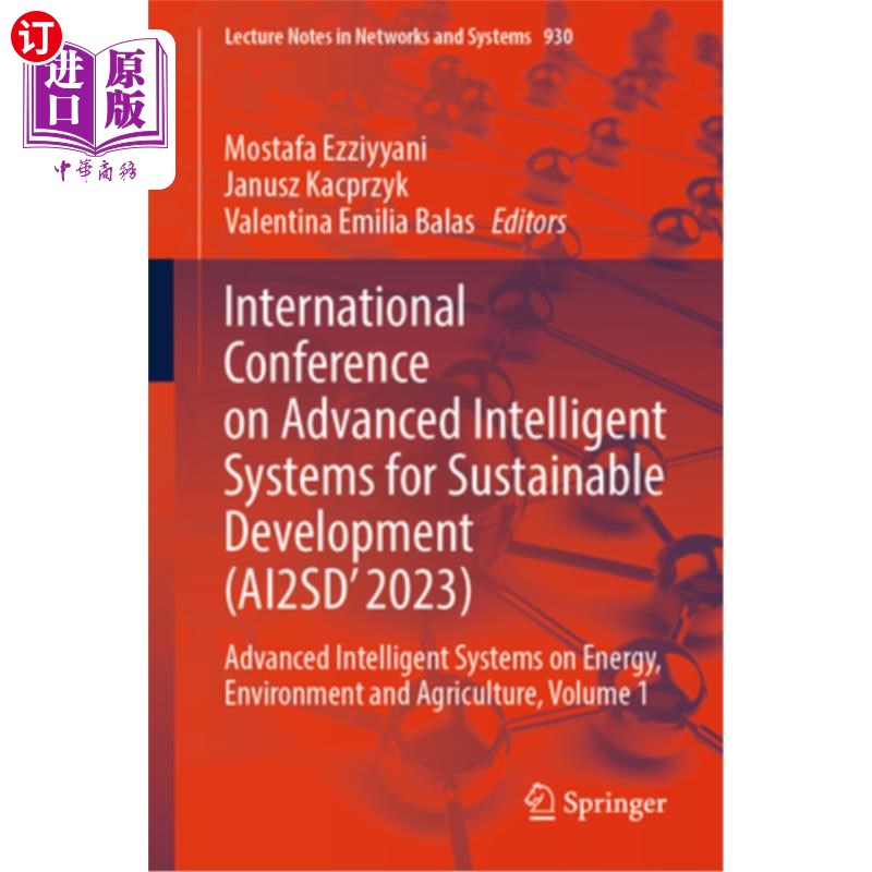 海外直订International Conference on Advanced Intelligent Systems for Sustainable Develop Internatio