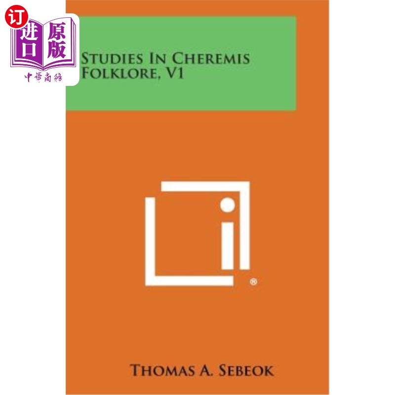 海外直订Studies in Cheremis Folklore, V1 切里斯民俗学研究,V1