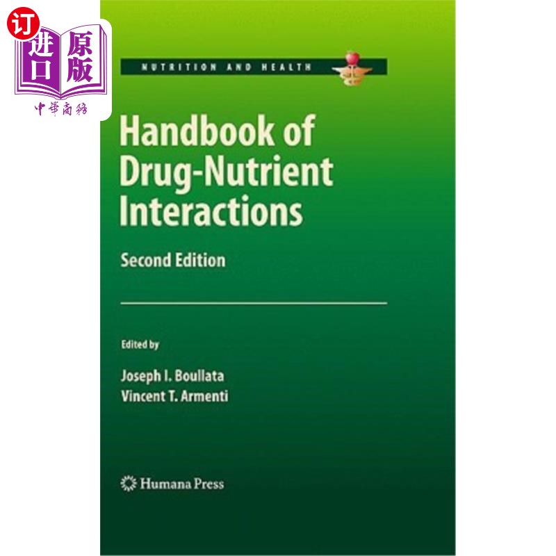 海外直订医药图书Handbook of Drug-Nutrient Interactions 药物-营养相互作用手册