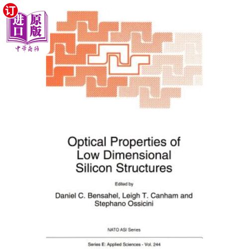 海外直订Optical Properties of Low Dimensional Silicon Structures 低维硅结构的光学特性